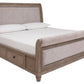 Challene California King Upholstered Bed with 4 Storage Drawers