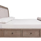 Challene California King Upholstered Bed with 4 Storage Drawers