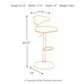 Bellatier Adjustable Height Bar Stool