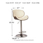 Bellatier Adjustable Height Bar Stool