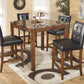 Theo Counter Height Dining Table and Bar Stools (Set of 5)