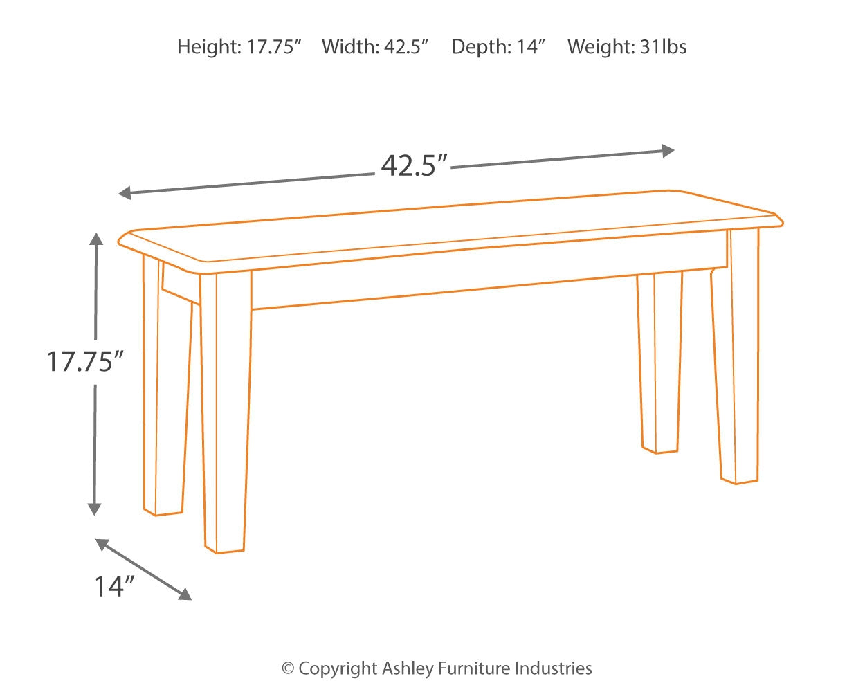 Berringer Dining Bench
