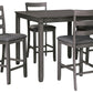 Bridson Counter Height Dining Table and Bar Stools (Set of 5)