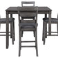 Bridson Counter Height Dining Table and Bar Stools (Set of 5)