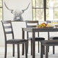 Bridson Dining Table and Chairs with Bench (Set of 6)