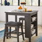 Caitbrook Counter Height Dining Table and Bar Stools (Set of 3)