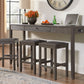 Caitbrook Counter Height Dining Table and Bar Stools (Set of 3)