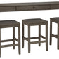 Caitbrook Counter Height Dining Table and Bar Stools (Set of 3)
