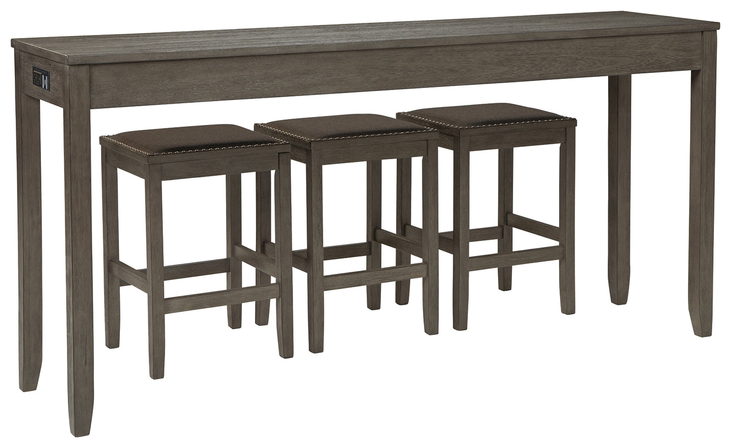 Caitbrook Counter Height Dining Table and Bar Stools (Set of 3)