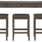 Caitbrook Counter Height Dining Table and Bar Stools (Set of 3)