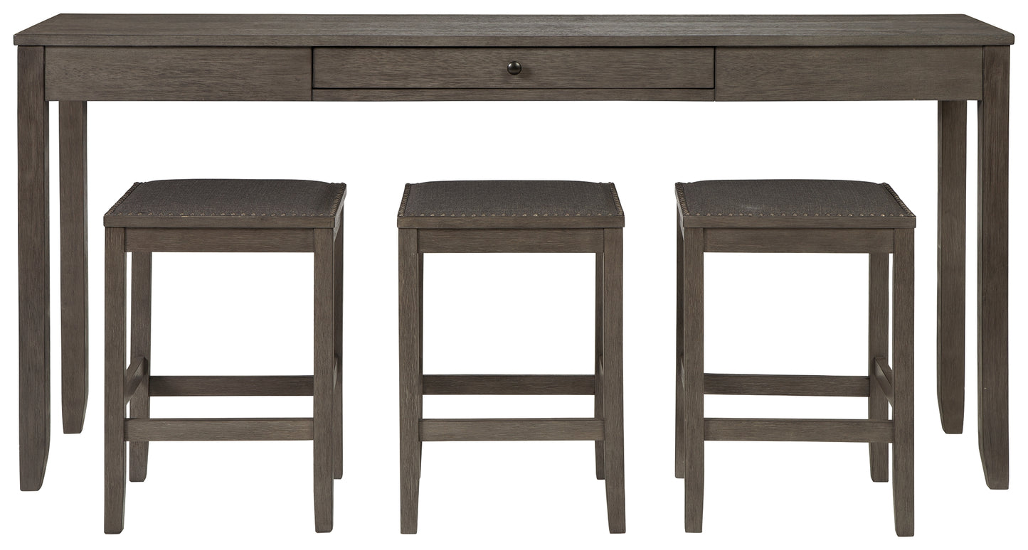 Caitbrook Counter Height Dining Table and Bar Stools (Set of 3)