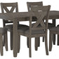 Caitbrook Dining Table and Chairs (Set of 7)