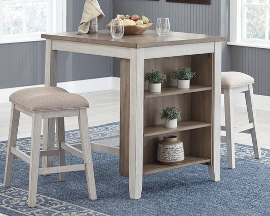 Skempton Counter Height Dining Table and Bar Stools (Set of 3)