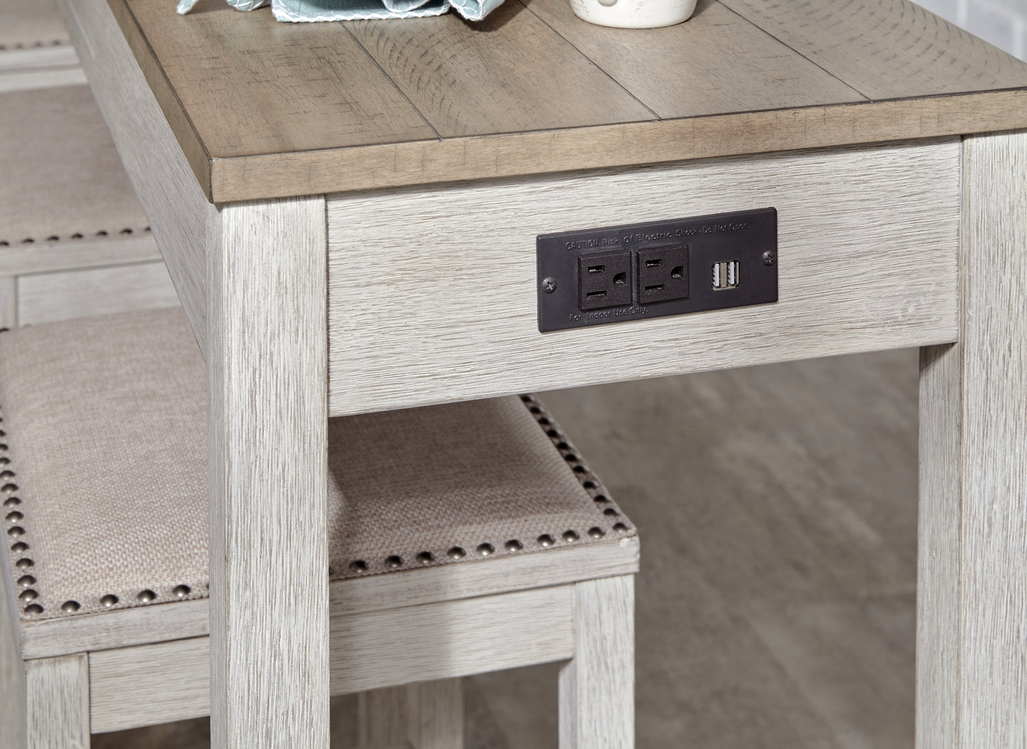 Skempton Counter Height Dining Table and Bar Stools (Set of 3)