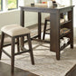 Rokane Counter Height Dining Table and Bar Stools (Set of 3)