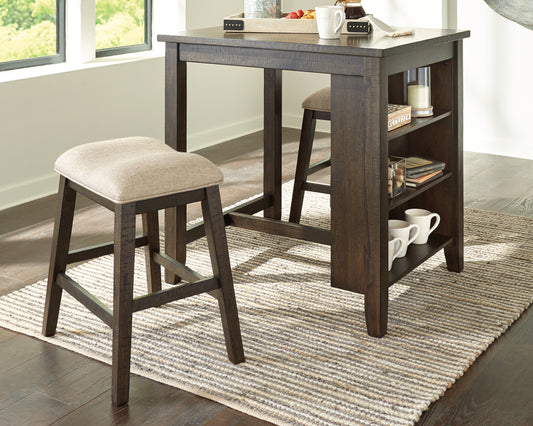 Rokane Counter Height Dining Table and Bar Stools (Set of 3)