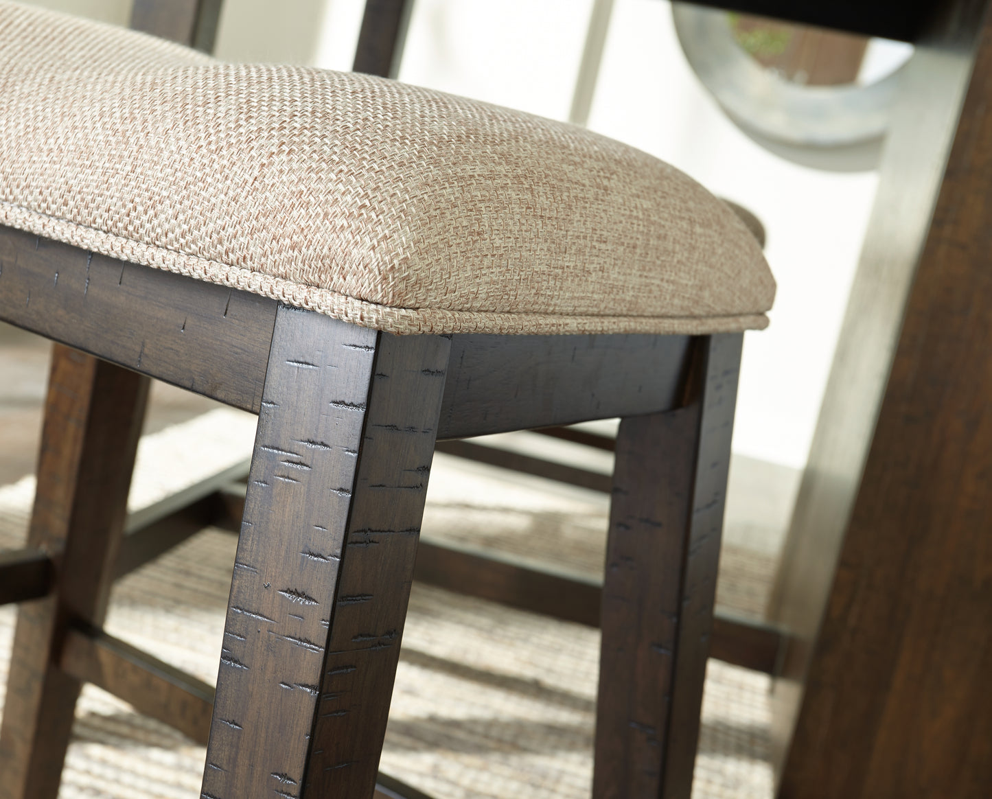 Rokane Counter Height Dining Table and Bar Stools (Set of 3)