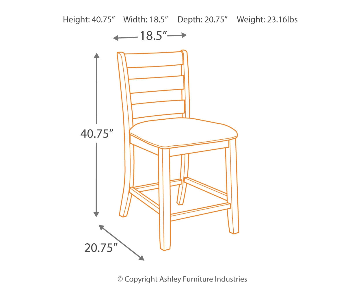 Rokane Counter Height Bar Stool