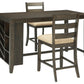 Rokane Counter Height Dining Table and Bar Stools (Set of 3)