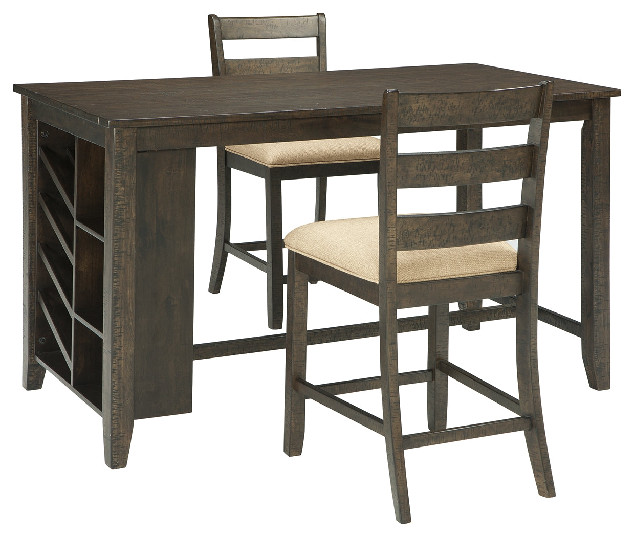 Rokane Counter Height Dining Table and Bar Stools (Set of 3)