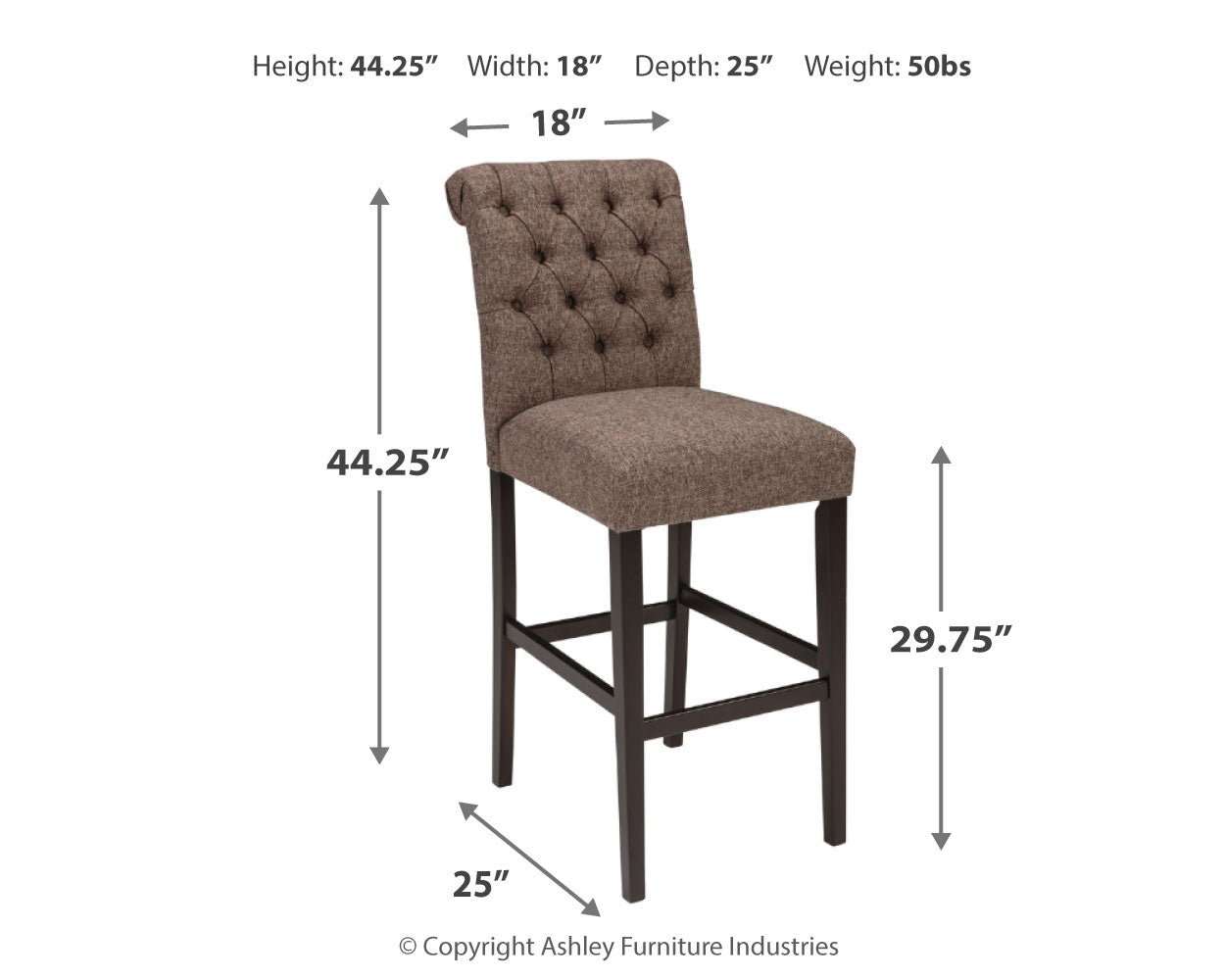 Tripton Bar Height Bar Stool
