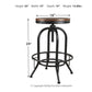 Valebeck Bar Height Bar Stool