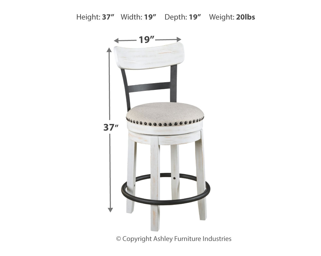 Valebeck Counter Height Bar Stool