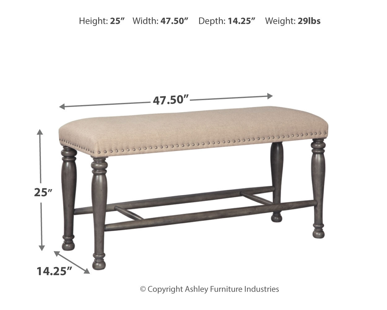 Audberry Counter Height Dining Bench
