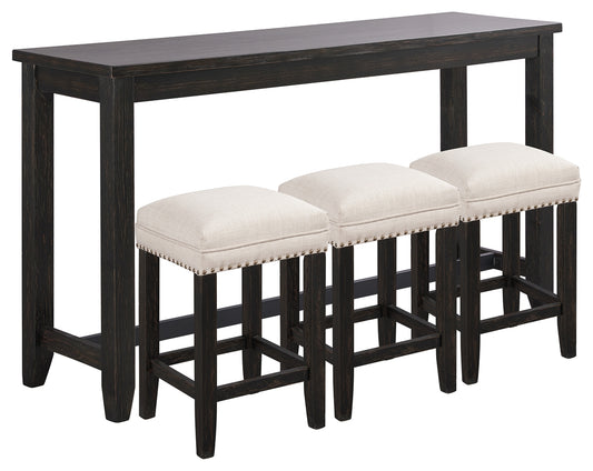 Anchorville Counter Height Dining Table and Bar Stools (Set of 4)