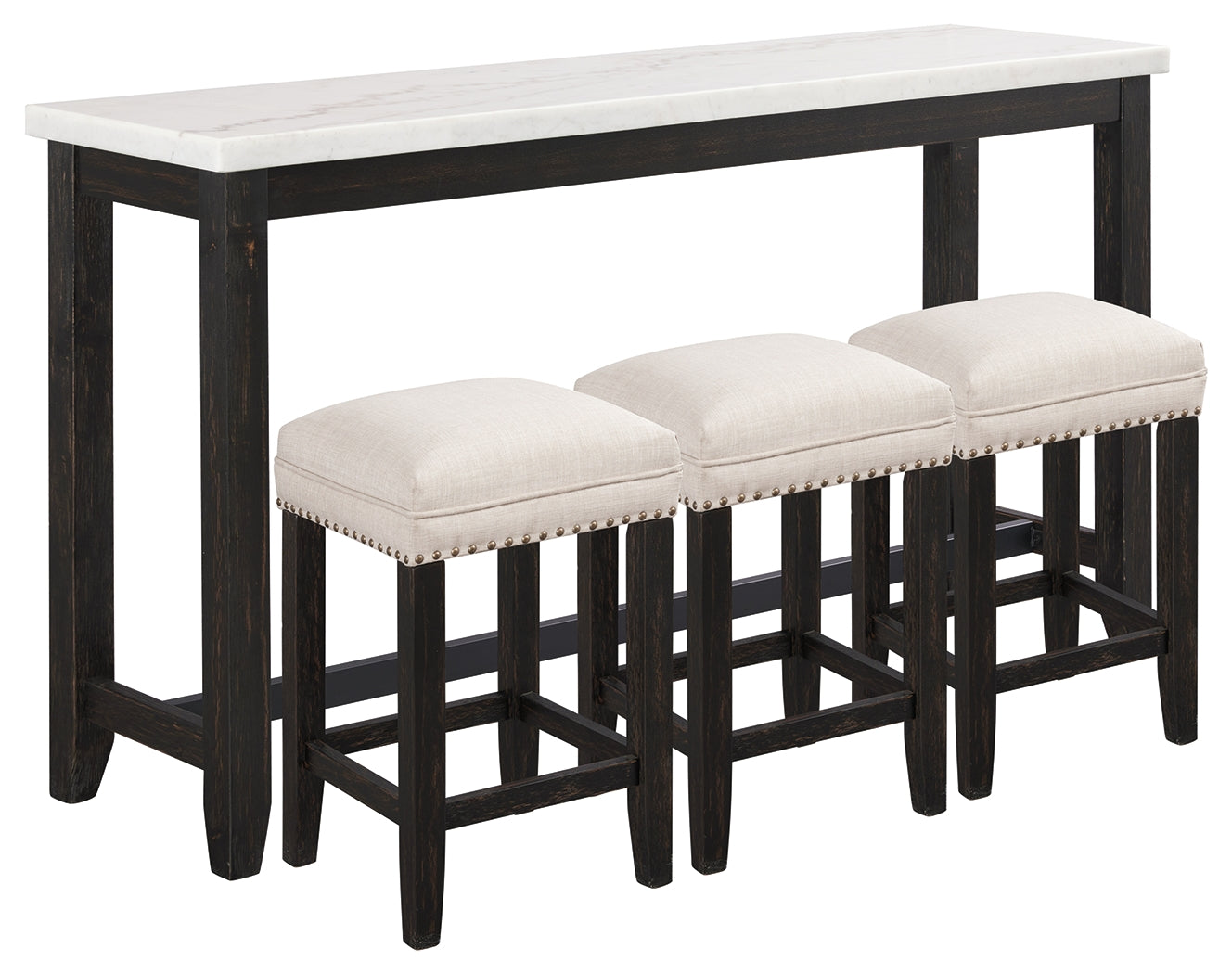 Anchorville Counter Height Dining Table and Bar Stools (Set of 4)