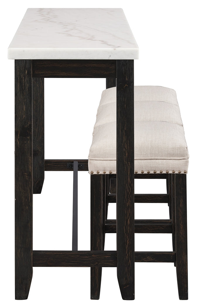 Anchorville Counter Height Dining Table and Bar Stools (Set of 4)