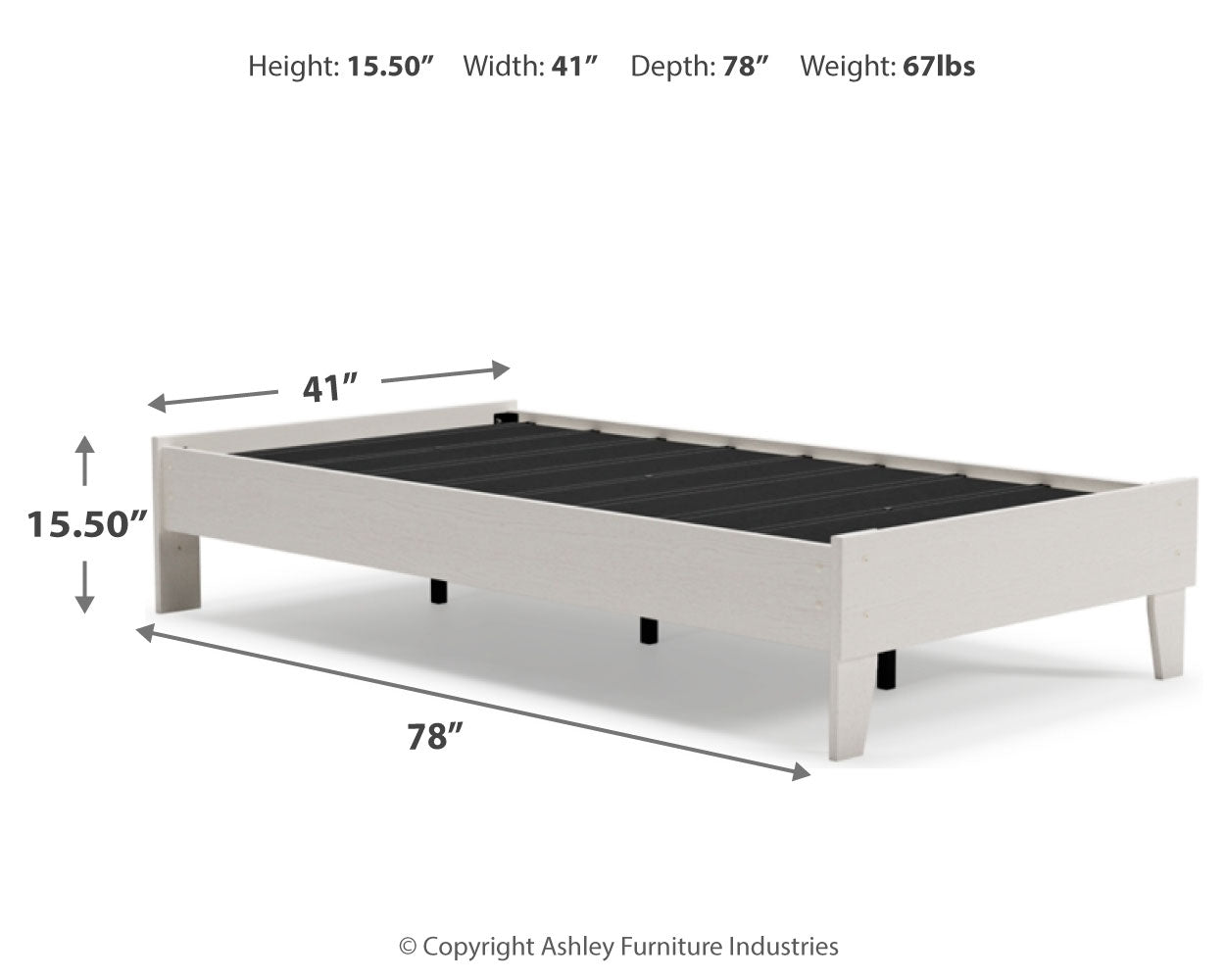 Vaibryn Twin Platform Bed