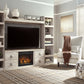 Willowton 4-Piece Entertainment Center with Electric Fireplace