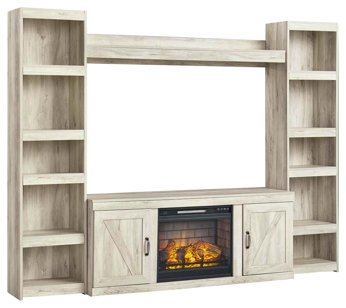 Bellaby 4-Piece Entertainment Center with Electric Fireplace
