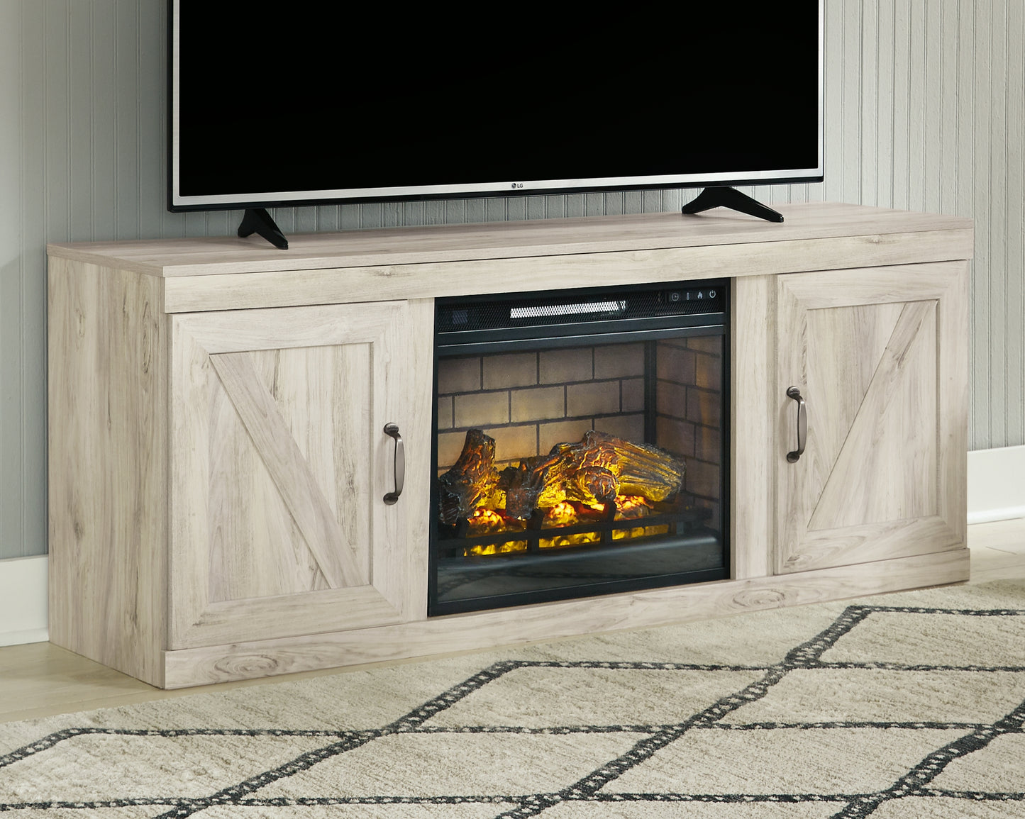 Bellaby 63" TV Stand with Electric Fireplace
