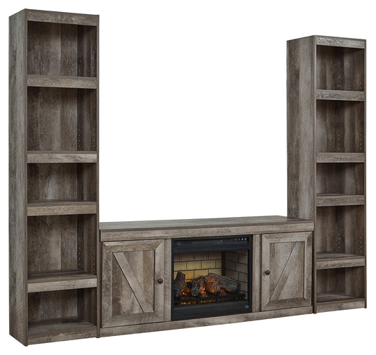 Wynnlow Entertainment Center with Electric Fireplace