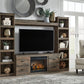 Trinell 4-Piece Entertainment Center with Electric Fireplace