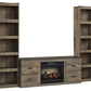 Trinell Entertainment Center with Electric Fireplace
