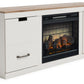 Vaibryn 60" TV Stand with Electric Fire Place