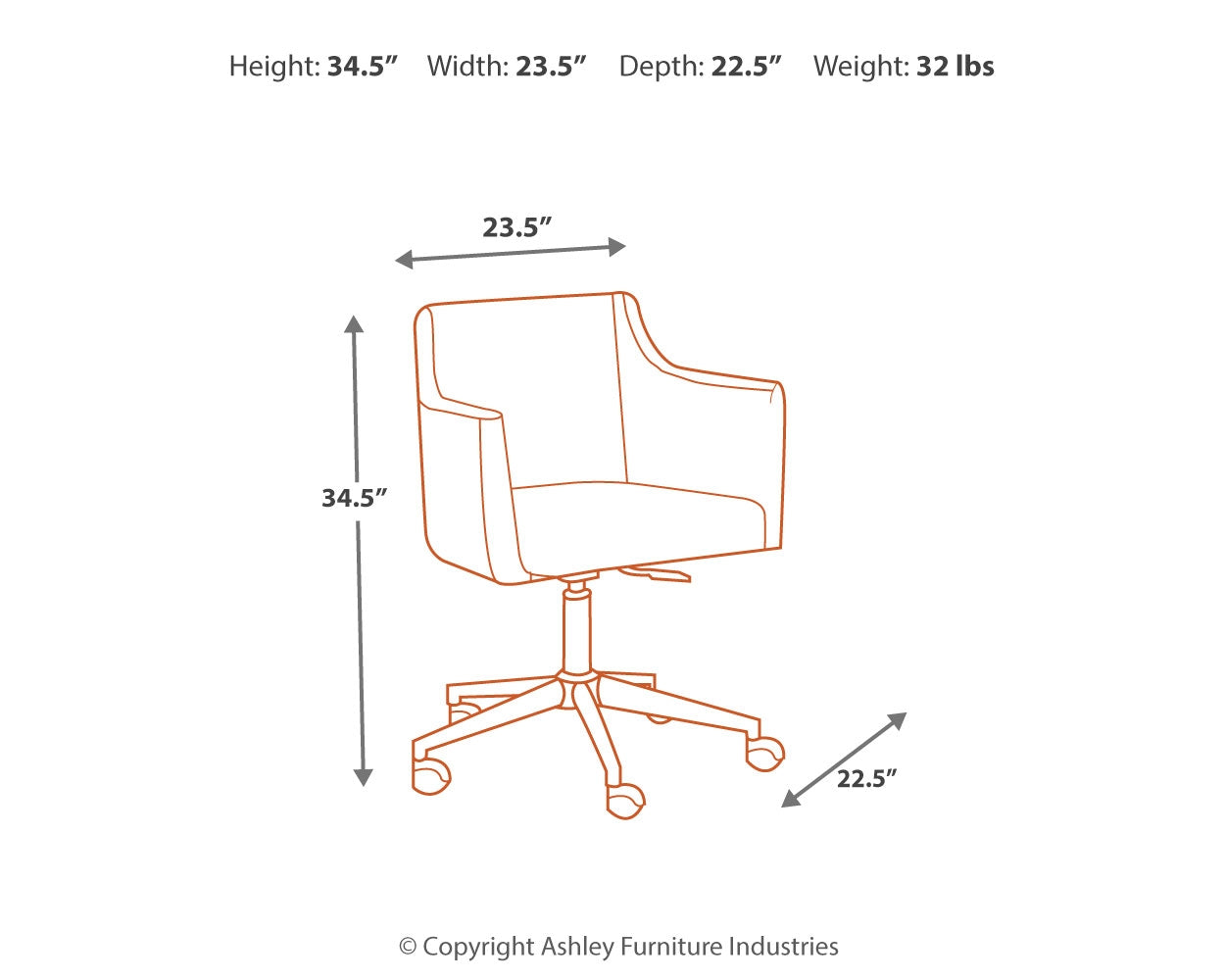 Baraga Home Office Desk Chair