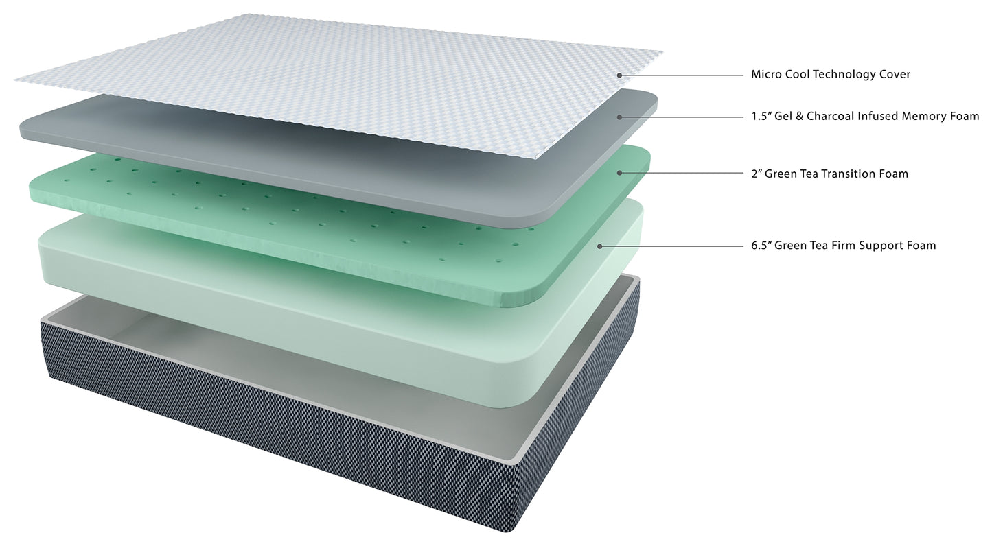 10 Inch Chime Elite California King Memory Foam Mattress in a box