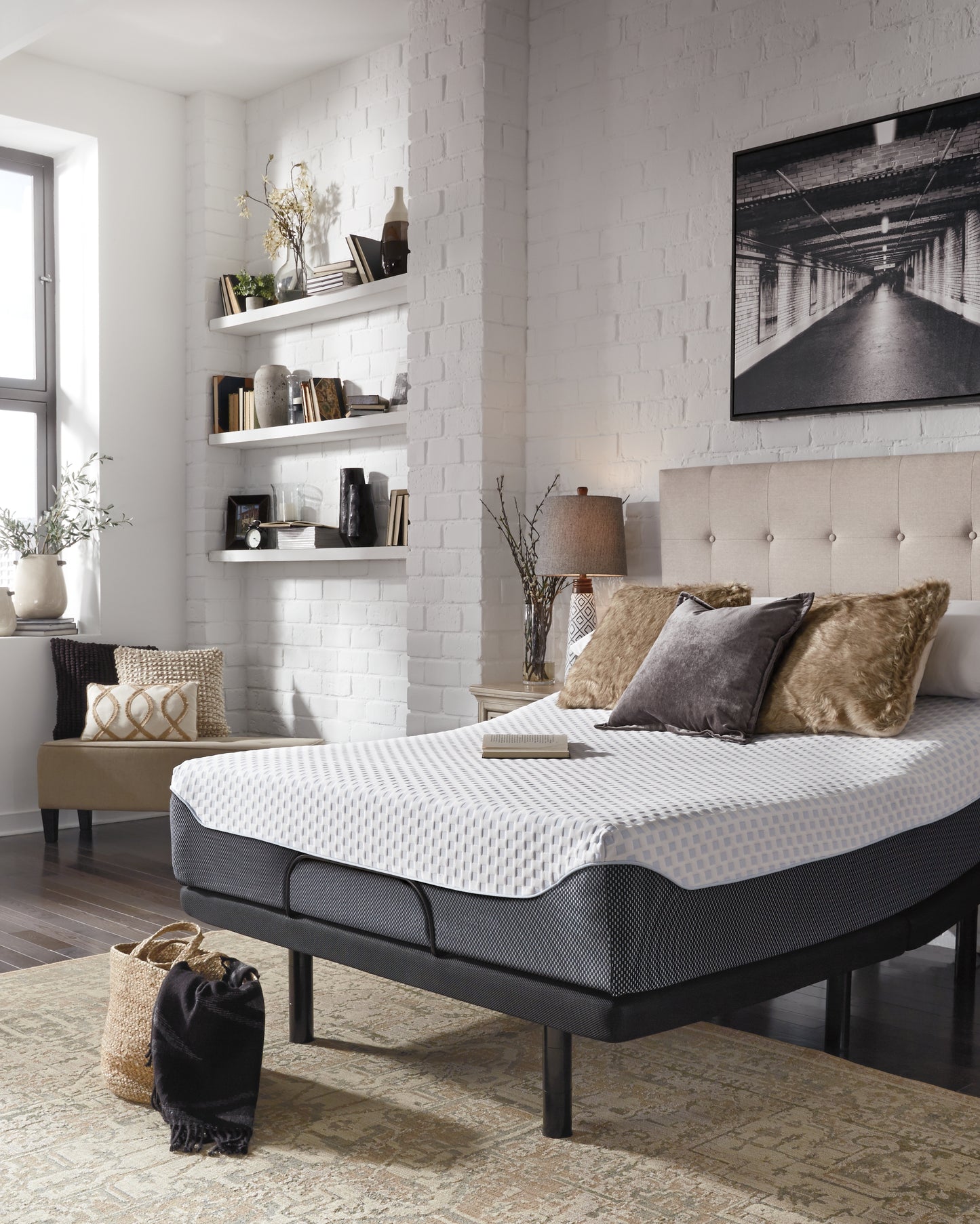12 Inch Chime Elite King Adjustable Base with Mattress