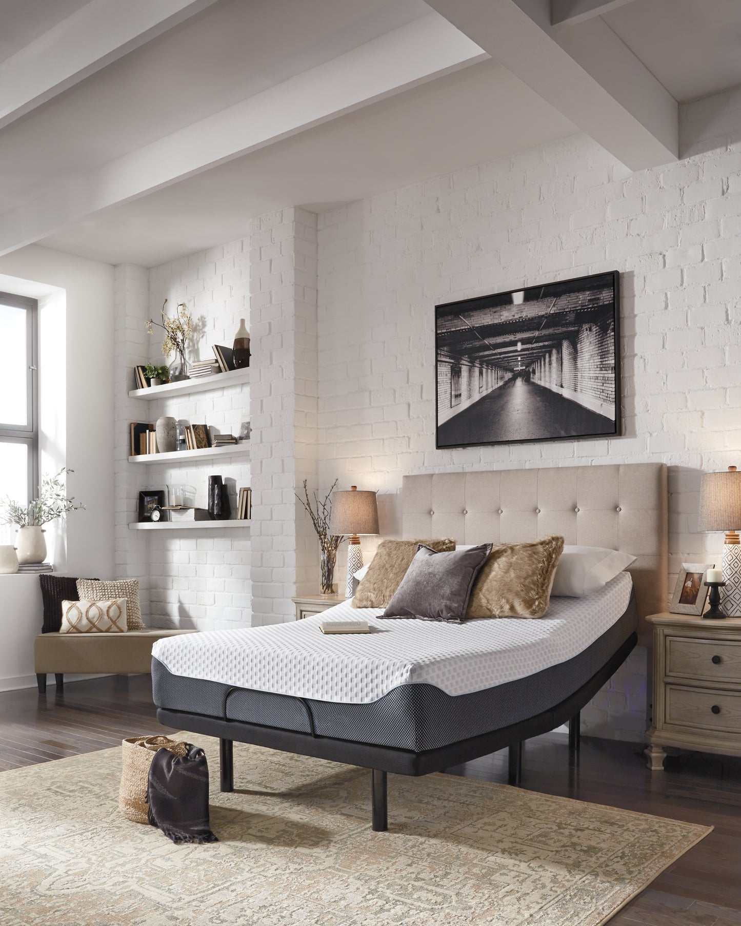 12 Inch Chime Elite King Adjustable Base with Mattress
