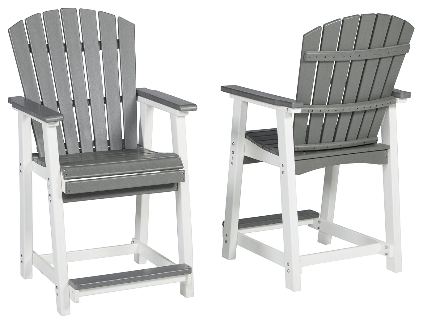 Transville Outdoor Counter Height Bar Stool (Set of 2)