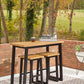 Town Wood Outdoor Counter Table Set (Set of 3)
