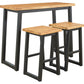 Town Wood Outdoor Counter Table Set (Set of 3)