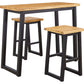 Town Wood Outdoor Counter Table Set (Set of 3)