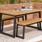 Town Wood Outdoor Dining Table Set (Set of 3)