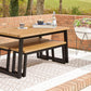 Town Wood Outdoor Dining Table Set (Set of 3)