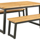 Town Wood Outdoor Dining Table Set (Set of 3)